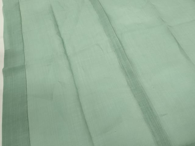 平和屋着物＊夏物　男性　色無地　紗　錆青磁色　麻　逸品　CABH7607ze