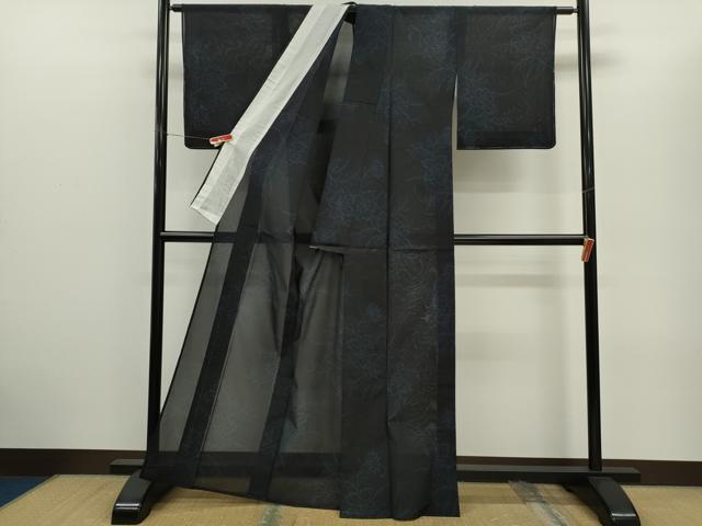 平和屋着物＊夏物　本場大島紬　夏大島　枝更紗花文　正絹　逸品　未使用　CABH7615ze