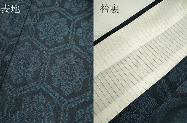 平和屋着物＊夏物　本場大島紬　夏大島　亀甲花文　正絹　逸品　CABH7617ze