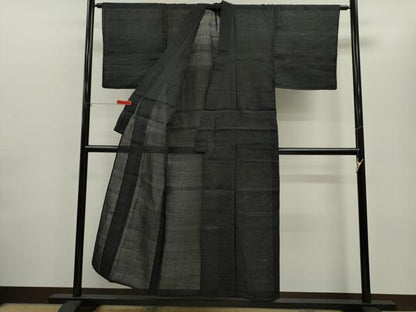平和屋着物＊夏物　男性　上布　蚊絣　麻　逸品　CABH7624ze