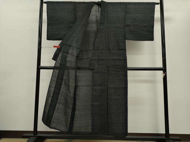平和屋着物＊夏物　男性　上布　蚊絣　麻　逸品　CABH7624ze