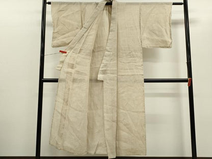 平和屋着物＊夏物　男性　上布　蚊絣　麻　逸品　CABH7633ze