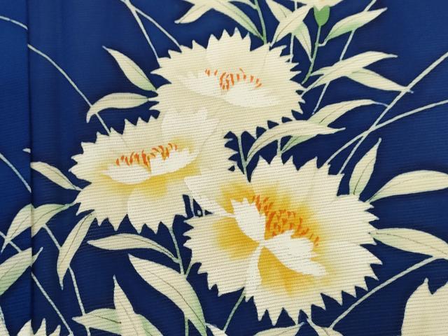 平和屋着物＊夏物　訪問着　絽　草花文　正絹　逸品　CABH7635ze