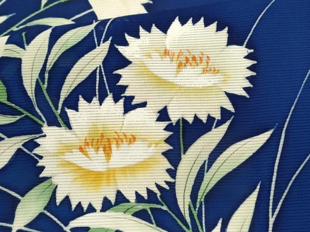 平和屋着物＊夏物　訪問着　絽　草花文　正絹　逸品　CABH7635ze