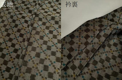 平和屋着物＊夏物　本場琉球絣　夏琉球　吉祥文　正絹　逸品　CABH7637ze