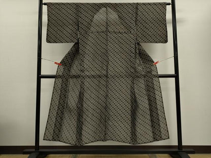 平和屋着物＊夏物　本場琉球絣　夏琉球　吉祥文　正絹　逸品　CABH7637ze
