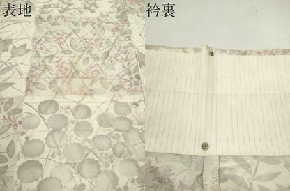 平和屋着物＊夏物　訪問着　籬紋紗　雲取り草花文　正絹　逸品　CABH7640ze