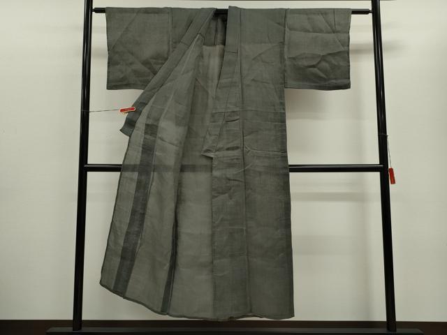 平和屋着物＊夏物　上布　霞文　麻　逸品　CABH7642ze