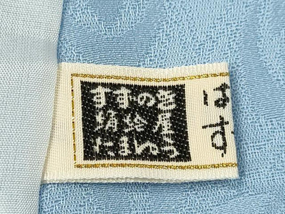 平和屋着物＊夏物　色無地　吉祥花丸紋紗　浅縹色　正絹　逸品　未使用　CABH7643ze