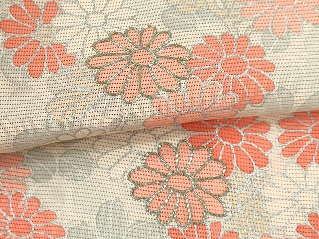 平和屋着物＊夏物　訪問着　絽　駒刺繍　花筏　銀彩　正絹　逸品　CABH7649ze