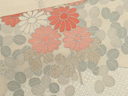 平和屋着物＊夏物　訪問着　絽　駒刺繍　花筏　銀彩　正絹　逸品　CABH7649ze