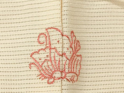 平和屋着物＊夏物　訪問着　絽　駒刺繍　花筏　銀彩　正絹　逸品　CABH7649ze