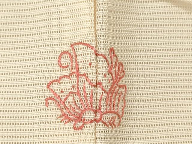 平和屋着物＊夏物　訪問着　絽　駒刺繍　花筏　銀彩　正絹　逸品　CABH7649ze