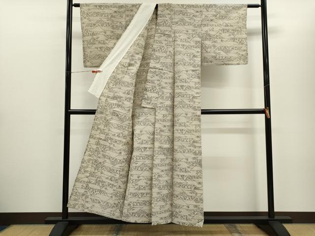 平和屋着物＊夏物　小紋　吉祥文　CABH7651ze