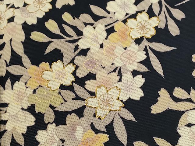 平和屋着物＊夏物　訪問着　絽　駒刺繍　枝垂れ桜文　暈し染め　金彩　正絹　逸品　CABH7653ze