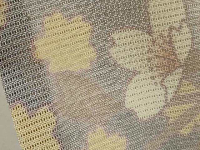 平和屋着物＊夏物　訪問着　絽　駒刺繍　枝垂れ桜文　暈し染め　金彩　正絹　逸品　CABH7653ze