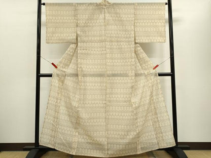 平和屋着物＊夏物　結城紬　夏結城　100亀甲　吉祥文　正絹　逸品　未使用　CABH7655ze
