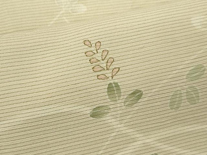 平和屋着物＊夏物　訪問着　絽紬　草花文　暈し染め　正絹　逸品　CABH7660ze