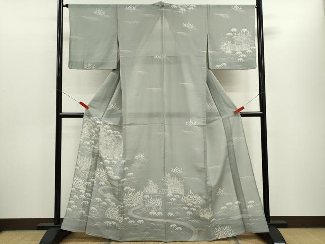平和屋着物＊夏物　訪問着　ろうけつ染め　御所解紋紗　正絹　逸品　CABH7667ze