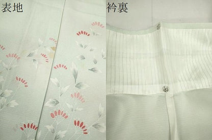 平和屋着物＊夏物　訪問着　絽　枝花文　暈し染め　正絹　逸品　CABH7670ze
