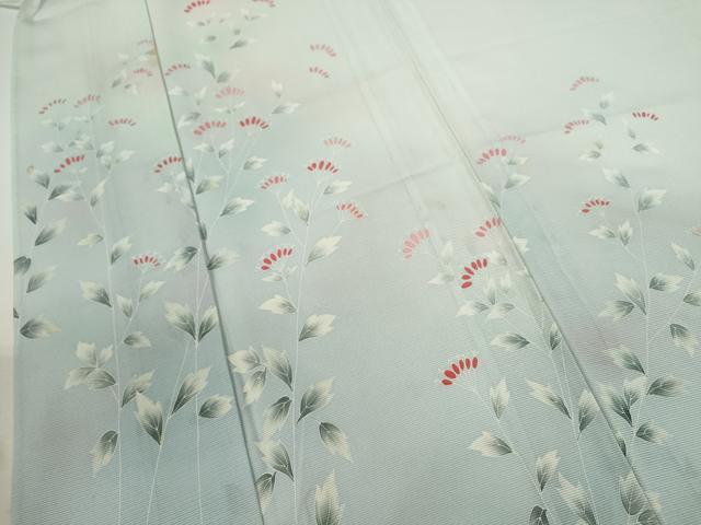 平和屋着物＊夏物　訪問着　絽　枝花文　暈し染め　正絹　逸品　CABH7670ze