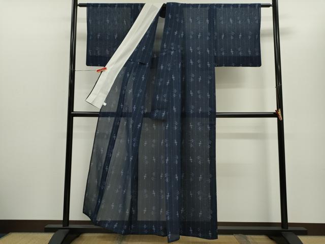 平和屋着物＊夏物　本場琉球絣　夏琉球　鈴乃屋扱い　正絹　逸品　CABH7674ze