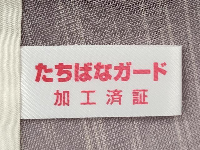 平和屋着物＊洛楽人工房　国兼屋　夏物　訪問着　紗紬　流水舞桜文　銀彩　正絹　逸品　CABH7677ze