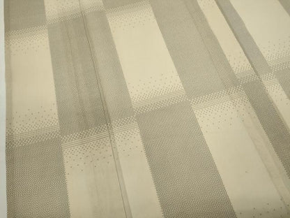 平和屋着物＊夏物　大島紬　夏大島　格子柄　正絹　逸品　CABH7682ze