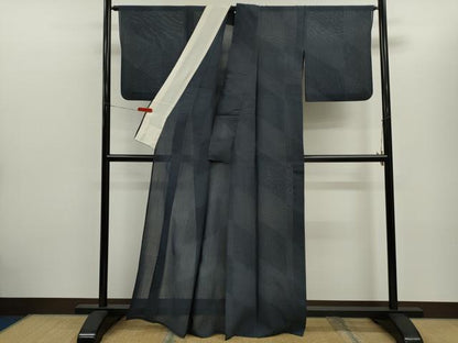 平和屋着物＊夏物　紗紬　100亀甲　切嵌吉祥文　正絹　逸品　CABH7684ze