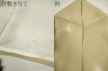 平和屋着物＊夏物　小紋　紗　蛍暈し　鹿の子文　正絹　逸品　CABH7685ze