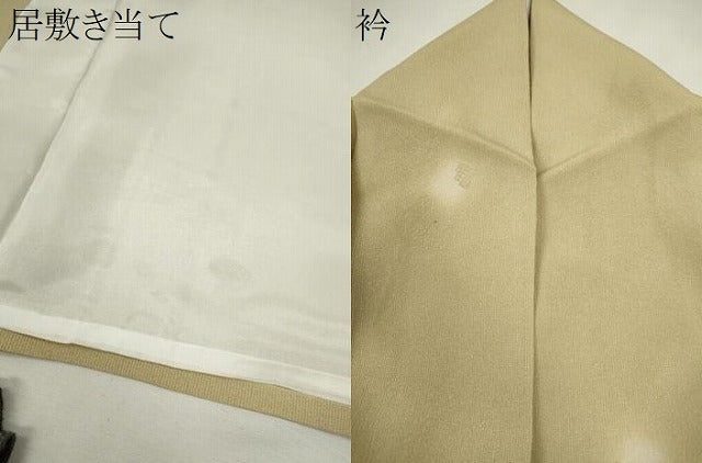 平和屋着物＊夏物　小紋　紗　蛍暈し　鹿の子文　正絹　逸品　CABH7685ze