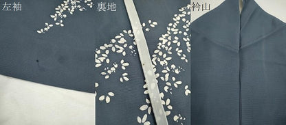 平和屋着物＊夏物　訪問着　絽　舞花文　金彩　正絹　逸品　CABH7687ze