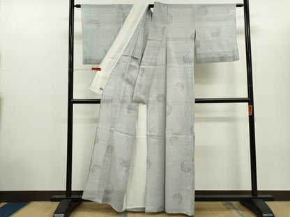平和屋着物＊夏物　絽紬　雪輪文　高島屋扱い　正絹　逸品　CABH7690ze