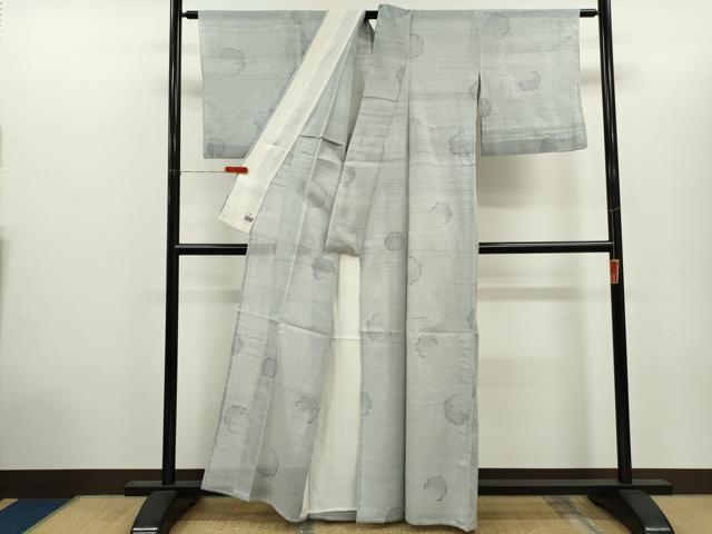 平和屋着物＊夏物　絽紬　雪輪文　高島屋扱い　正絹　逸品　CABH7690ze