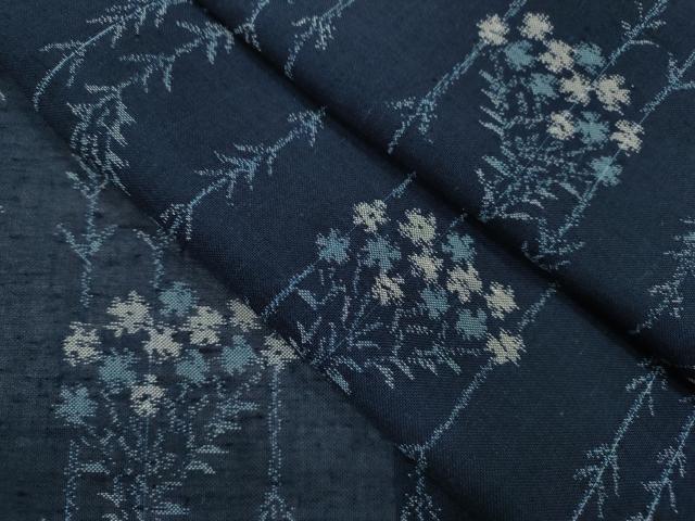 平和屋着物＊夏物　紗紬　草花文　正絹　逸品　CABH7691ze