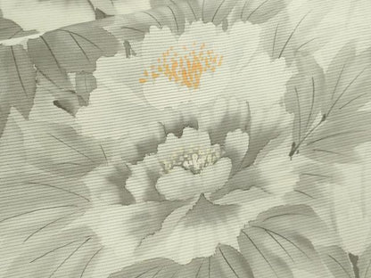 平和屋着物＊夏物　訪問着　絽　手描き　枝花文　正絹　逸品　CABH7695ze