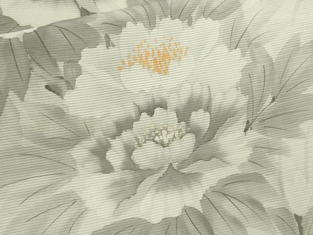 平和屋着物＊夏物　訪問着　絽　手描き　枝花文　正絹　逸品　CABH7695ze