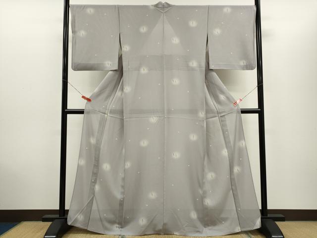 平和屋着物＊夏物　小紋　絽　蛍暈し　成り物　正絹　逸品　CABH7703ze