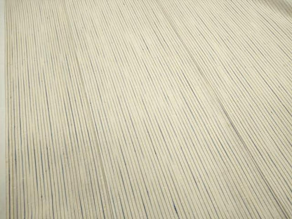 平和屋着物＊夏物　紗紬　藍　縞　正絹　逸品　CABH7710ze