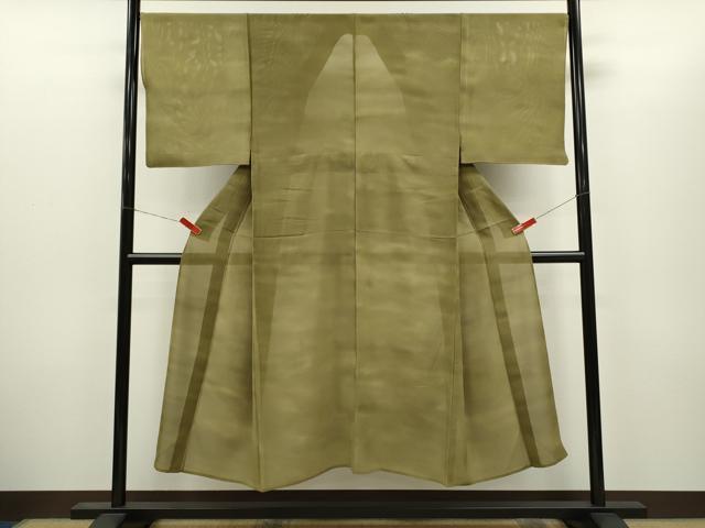 平和屋着物＊虹色創家　本郷大田子　夏物　男性　小紋　絽　大田子そめ　暈し染め　正絹　逸品　CABH7732ze 平和屋着物＊虹色創家 本郷大田子 夏物 男性 小紋 絽 大田