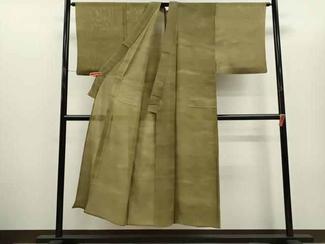 平和屋着物＊虹色創家　本郷大田子　夏物　男性　小紋　絽　大田子そめ　暈し染め　正絹　逸品　CABH7732ze