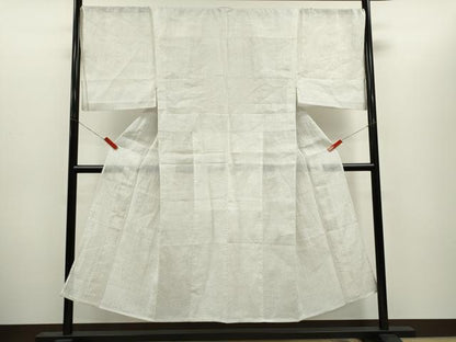 平和屋着物＊夏物　男性　小千谷ちぢみ　絣文様　麻　逸品　CABH7734ze