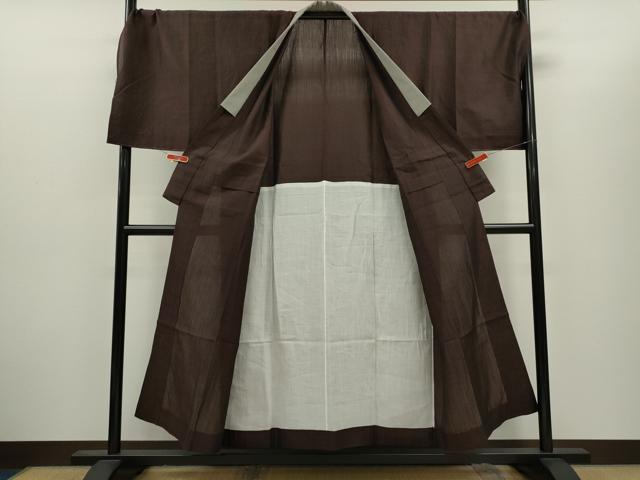 平和屋着物＊夏物　男性　長襦袢　キングサイズ　霞文　交織　未使用　CABH7735ze