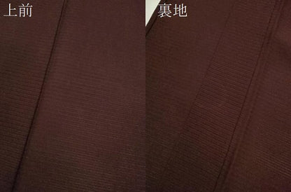 平和屋着物＊夏物　色無地　絽　紫鳶色　正絹　逸品　未使用　CABH7738ze