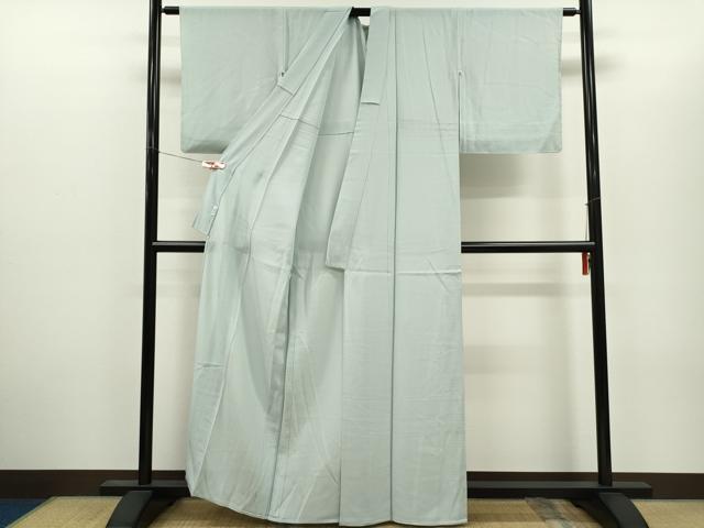 平和屋着物＊夏物　色無地　絽　藍白色　正絹　逸品　未使用　CABH7739ze