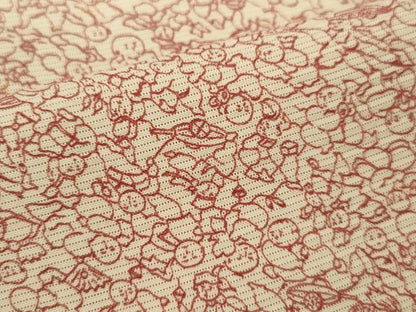 平和屋着物＊夏物　江戸小紋　絽　童子遊び　正絹　逸品　CABH7745ze
