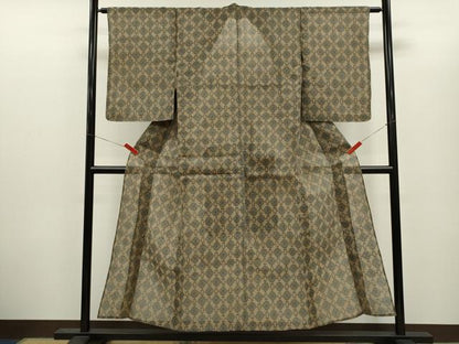平和屋着物＊夏物　小千谷ちぢみ　吉祥文　麻　逸品　CABH7751ze