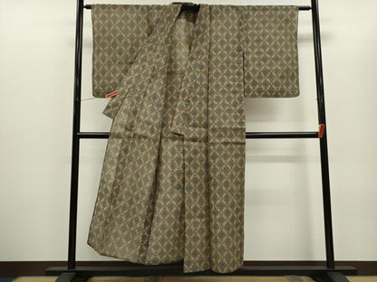 平和屋着物＊夏物　小千谷ちぢみ　吉祥文　麻　逸品　CABH7751ze