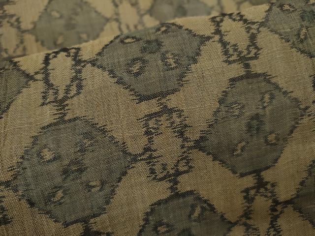 平和屋着物＊夏物　小千谷ちぢみ　吉祥文　麻　逸品　CABH7751ze