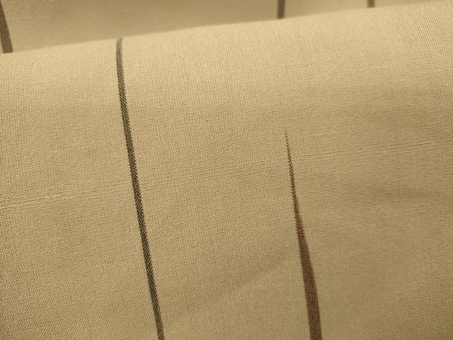 平和屋着物＊夏物　紗紬　変わり縞　正絹　逸品　CABH7752ze